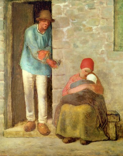 Nourishment, 1858 by Jean Francois Millet